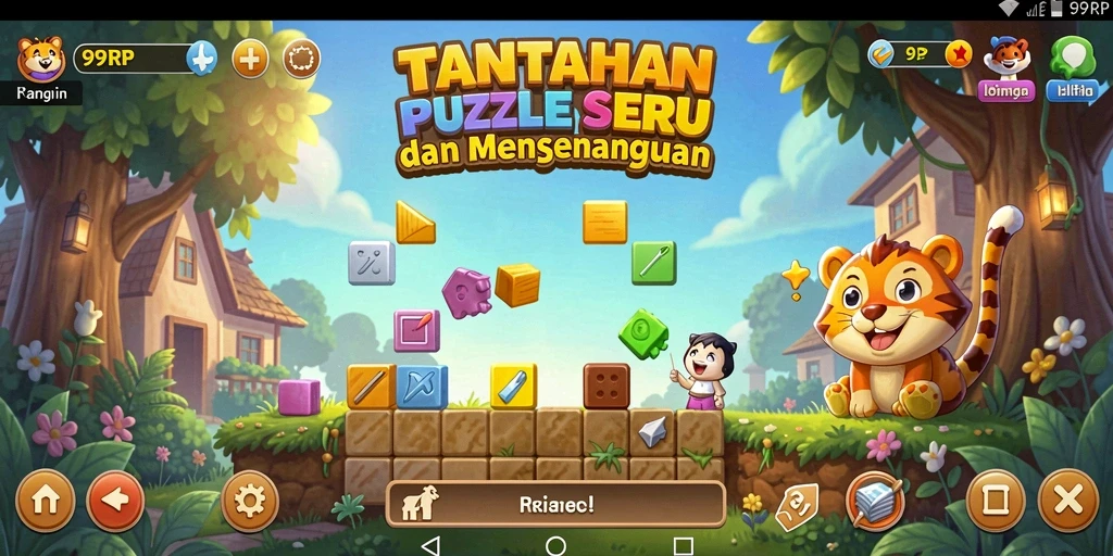 Gameplay Puzzle seru dengan tantangan menarik di 99RP.