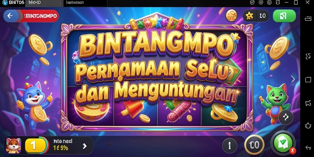 Tampilan screenshot gameplay BINTANGMPO yang penuh warna.