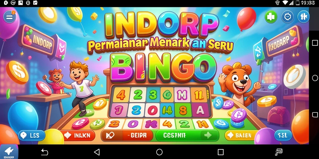 Screenshot permainan INDORP yang menunjukkan suasana Bingo yang seru.