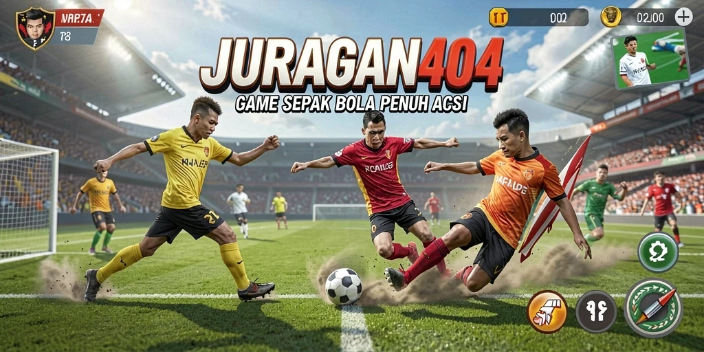 Gameplay menegangkan dalam JURAGAN404 dengan aksi di lapangan.