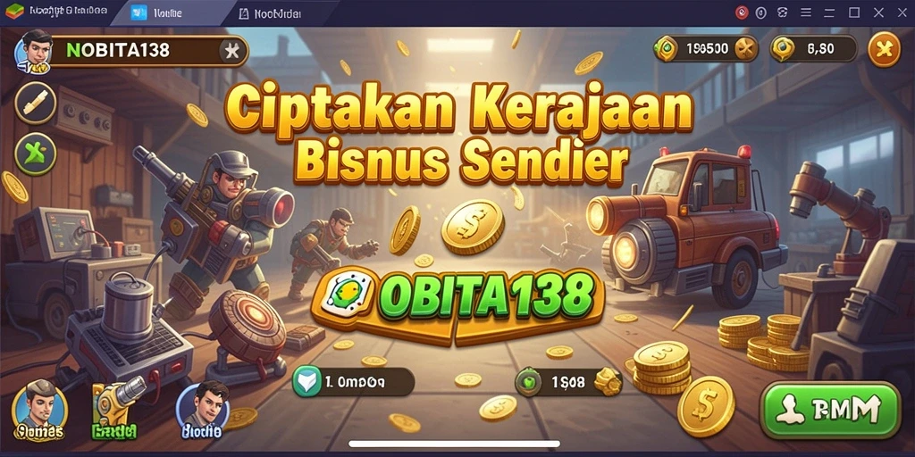Tampilan gameplay NOBITA138 dengan elemen Tycoon yang menarik.