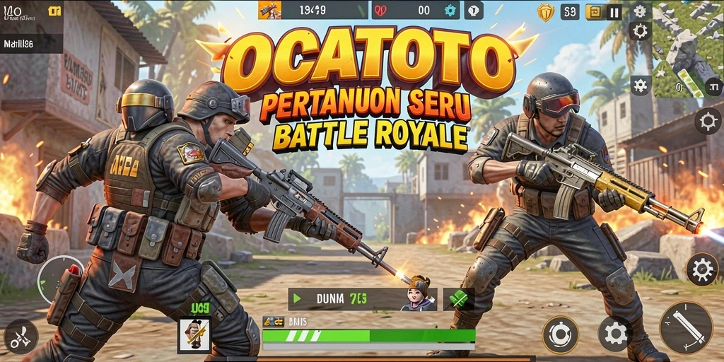 Gameplay OCATOTO yang intens dan penuh aksi.