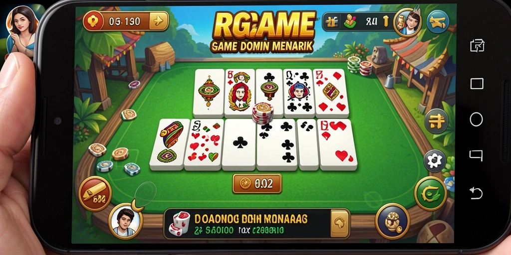 Screenshot utama RPGAME menampilkan gameplay seru permainan domino.