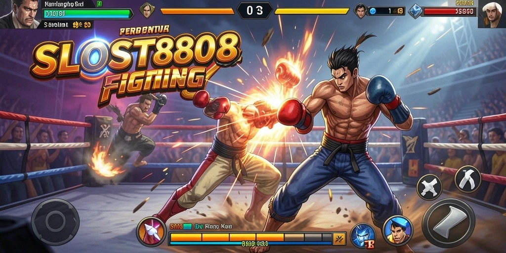 Gameplay seru dengan karakter unik dalam pertempuran Fighting.
